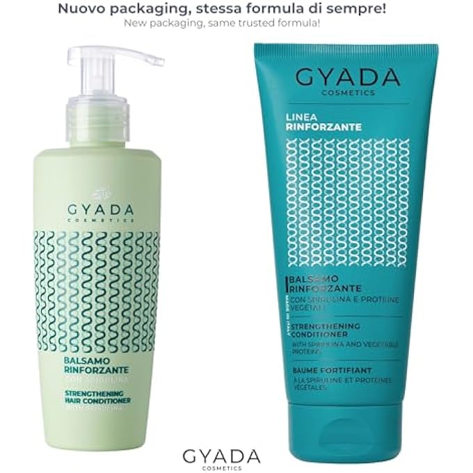 GYADA COSMETICS , STRENGTHENING CONDITIONER WITH SPIRULINA RESTRUCTURING AND STRENGTHENING FOR BRITTLE HAIR, STIMULATES HAIR REGROWTH 200ML - Image 3
